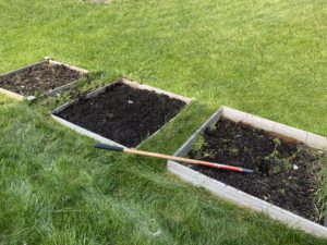 square foot gardening beds messy after winter